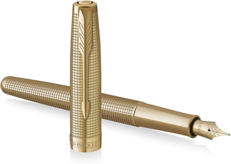 Parker Sonnet Se Gold Cisele Gt Dolma Kalem 18K, F Uç