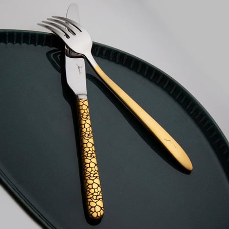 Jumbo 9400 Safari Gold 12 Kişilik 84 Parça Çatal Kaşık Bıçak Seti