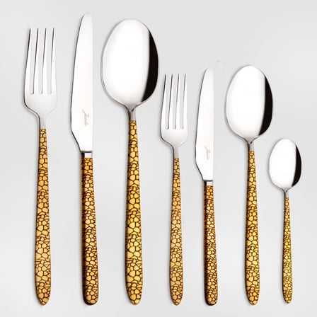 Jumbo 9400 Safari Gold 12 Kişilik 84 Parça Çatal Kaşık Bıçak Seti