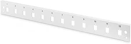 Digitus Lwl Ekleme Kutusu Ön Panel - Fiberglas Yama Paneli - 12X Lc Dx, Sc Sx, E2000 Sx - 19 Inç 1He