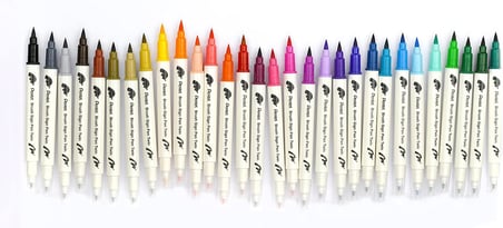 Pentel Brush Sing Pen Twin Çift Taraflı Fırça Uçlu Kalem