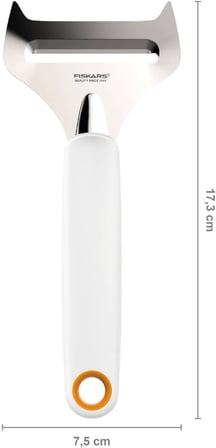 Fiskars Yumuşak Peynir Rendesi, Paslanmaz Çelik/Plastik, Kesim Genişliği: 6 Cm, Fonksiyonel Şekil, B