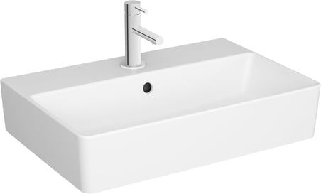 Vitra Nuo 7435B003-0631 Dikdörtgen Dar Lavabo, 60X40 Cm, Beyaz