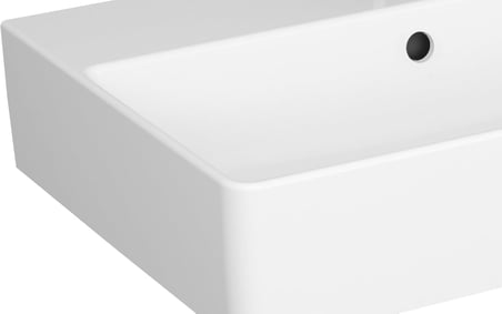 Vitra Nuo 7435B003-0631 Dikdörtgen Dar Lavabo, 60X40 Cm, Beyaz