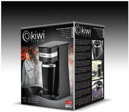 Kiwi Kcm-7505T Termoslu Kahve Makinesi, Siyah