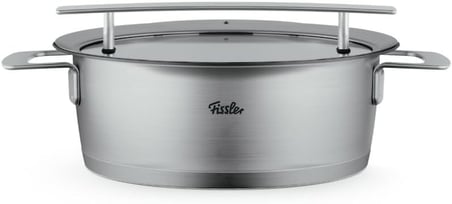 Fissler Phi Collection Kızartma Tenceresi (24 Cm, 3,9 L) Cam Kapaklı – Büyük Paslanmaz Çelik Kızartm
