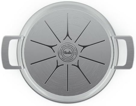 Fissler Phi Collection Kızartma Tenceresi (24 Cm, 3,9 L) Cam Kapaklı – Büyük Paslanmaz Çelik Kızartm