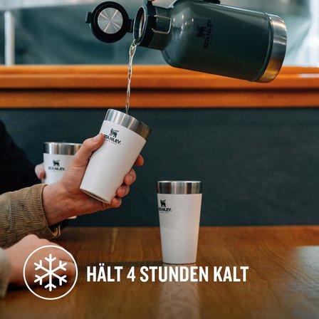 Stanley Adventure Vakumlu Soğuk İ̇Çecek Bardağı 0.47 Litre - Beyaz (Polar) | Paslanmaz Çelik | İ̇Çecek