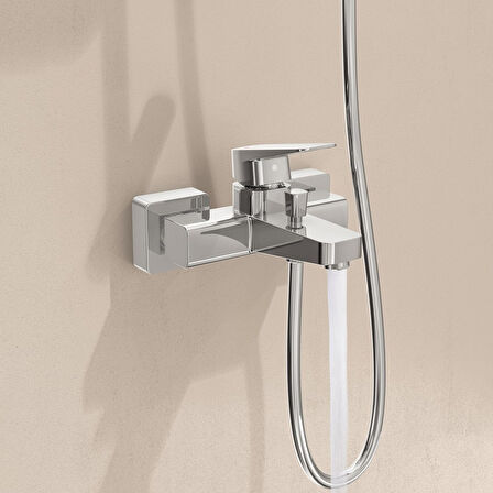 Vitra Root Square A42737 Banyo Bataryası, Krom