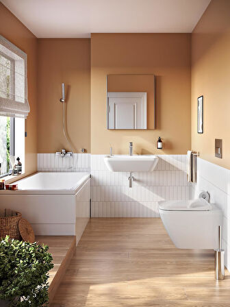 Vitra Root Square A42737 Banyo Bataryası, Krom