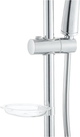 Artema Samba A45680Sta 3F Sürgülü El Duşu Takımı, 6 L/Dk Su Akışı, Duvara Monte, Krom