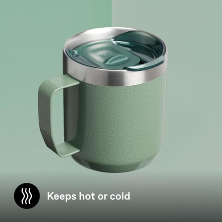 Stanley Classic Legendary Termos Bardak 0.35 Litre - Yeşil (Hammertone Green) | Paslanmaz Çelik