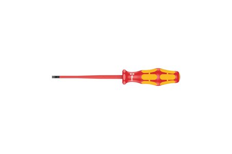 Wera 160 Is Vde Yalıtımlı Düz Tornavida, Azaltılmış Uç Çaplı, 0.6 X 3.5 X 100 Mm, 05006440001