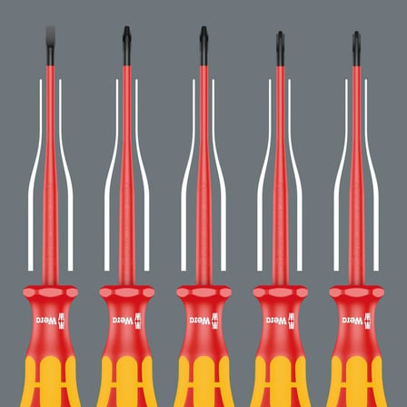 Wera 160 Is Vde Yalıtımlı Düz Tornavida, Azaltılmış Uç Çaplı, 0.6 X 3.5 X 100 Mm, 05006440001