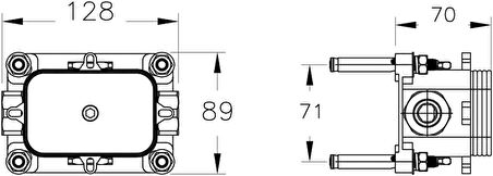 Artema Vitra Duş Başlığı Strato 2F Duş Başlığı, Sıva Altı Grubu, Krom