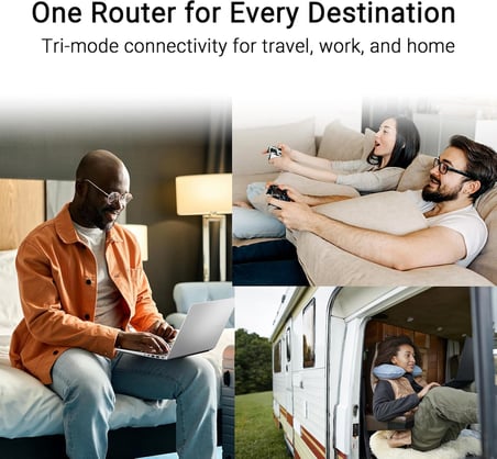 Asus Rt-Be58 Go Wifi7 Be3600 Dual-Band Mini Travel Router