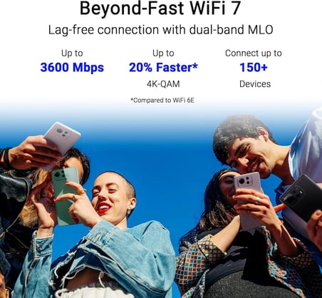 Asus Rt-Be58 Go Wifi7 Be3600 Dual-Band Mini Travel Router