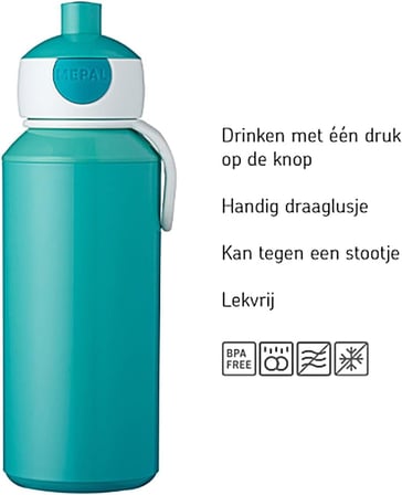 Mepal Su Şişesi 400 Ml, Kırmızı