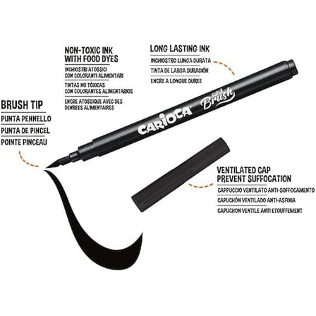 Carioca Super Brush Keçeli Boya Kalemi 20'Li