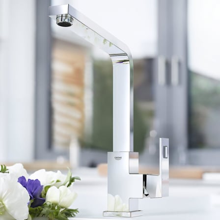 Grohe Eviye Bataryası Döner Borulu Eurocube Krom - 31255000