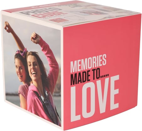 Canon Photo Cube Creative Pack, Pink - Pp-201 Glossy Ii Fotoğraf Kağıdı 5X5" (40 Yaprak) + Fotoğraf 