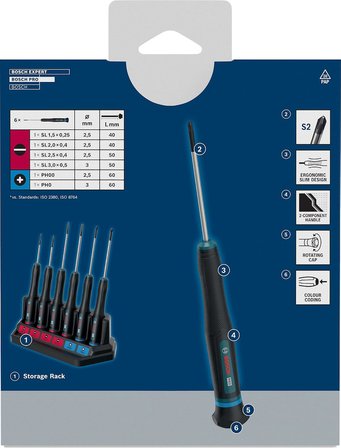 Bosch Tornavida Seti 6 Parça