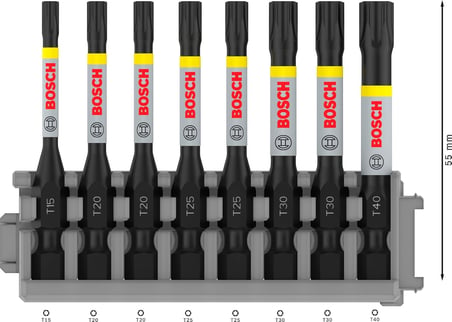 Bosch Professional Accessories 2608522329-Set Impact Control T15-Tteilig Tornavida Ucu