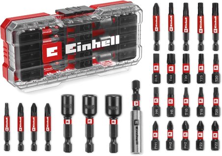 Einhell S-Case 28 Parça Darbeye Dayanıklı Bits Uç Seti (25 Mm Uçlar, 50 Mm Uçlar, 60 Mm Uç Tutucu, L