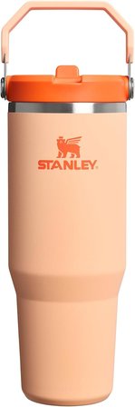 Stanley Iceflow Flip Straw Tumbler Pipetli Termos Su Şişesi 0.89 Litre - Orange Sherbet | Paslanmaz 
