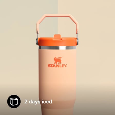 Stanley Iceflow Flip Straw Tumbler Pipetli Termos Su Şişesi 0.89 Litre - Orange Sherbet | Paslanmaz 
