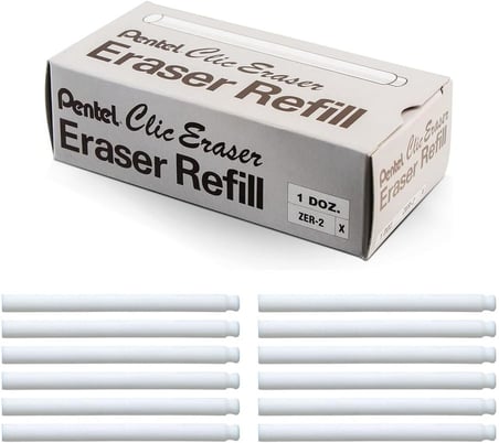 Pentel Yedek-Silgi Radierstift Için 12 X 2 Adet