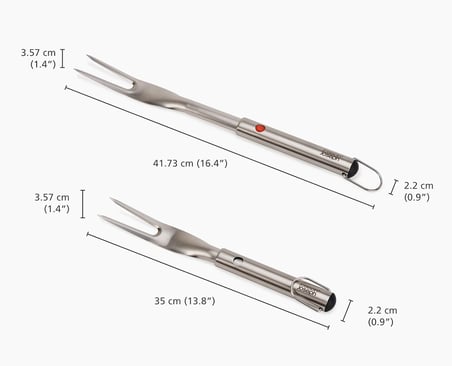 Joseph Joseph Grillout 3 Parçalı Paslanmaz Çelik Mangal Gereci Seti, Çevirici, Maşa Ve Çatal, Kompak