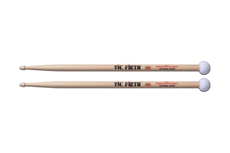 Vic Firth Baget (Çift) 5A Dual-Tone, Hıckory, 0.565"X16", M