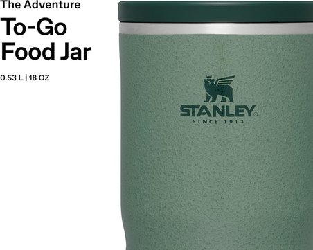 stanley adventure to-go yemek termosu, yeşil (hammertone green), 0.53 litre