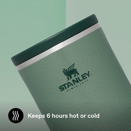 stanley adventure to-go yemek termosu, yeşil (hammertone green), 0.53 litre