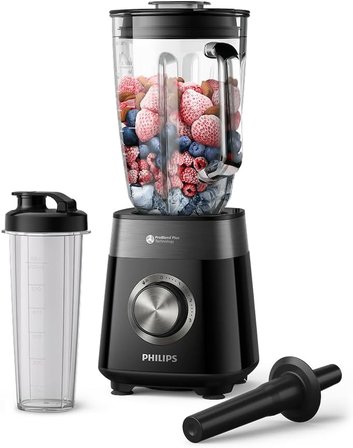 Philips Blender Series 5000 - Güç 1200W, Cam Hazne, 2L Toplam Kapasite, 3 Hız + Pulse, Karıştırma Ve