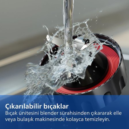 Philips Blender Series 5000 - Güç 1200W, Cam Hazne, 2L Toplam Kapasite, 3 Hız + Pulse, Karıştırma Ve