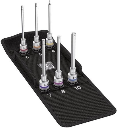 Wera 05004210001 8740 C Hf 2 Zyklop Uç Seti, Alyan Uç Seti, Tutma Fonksiyonlu, 6 Parça, 140 Mm, Renk