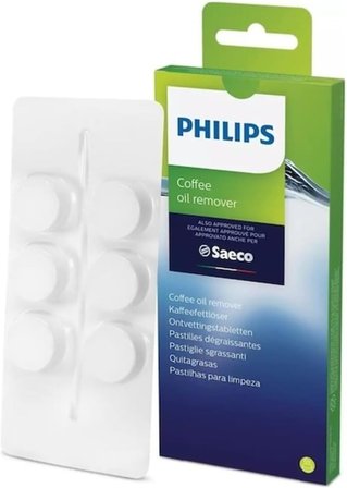 Philips Espresso Makinesi Bakım Seti, Kireç Çözücü Solüsyon, Yağ Çözücü Tablet, Aqua Clean Filtre, 3