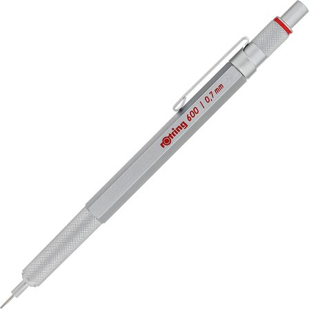 Rotring 600 Mekanik Kurşun Kalem 1904444 Krom,0.7 Mm