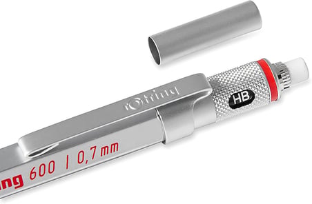 Rotring 600 Mekanik Kurşun Kalem 1904444 Krom,0.7 Mm