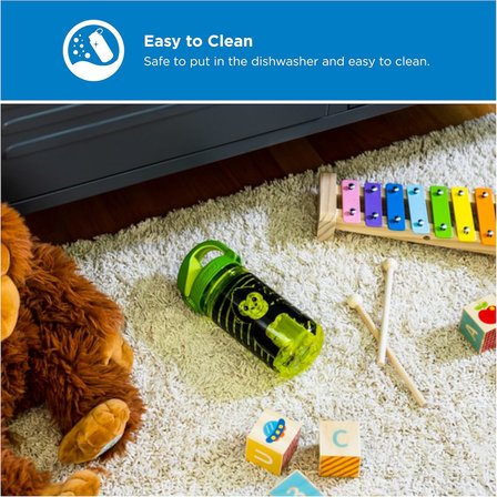 Nalgene 'Everyday Otf Kids' 0,375 L (Yeşil Maymun, 0,375 L)