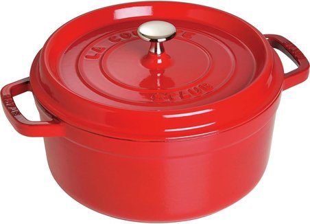 Staub B La Cocotte Döküm Tencere Yuvarlak 24 Cm Kırmızı Renkli