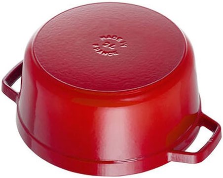 Staub B La Cocotte Döküm Tencere Yuvarlak 24 Cm Kırmızı Renkli