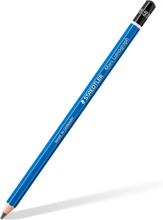 staedtler mars lumograph 100 g12 s kurşun kalem, altıgen, 12 sertlik derecesi, yüksek kalite, almany