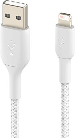 Belkin Örgülü Lightning Kablosu (Iphone, Ipad, Airpods Için Boost Charge Lightning/Usb Kablosu) Mfi 