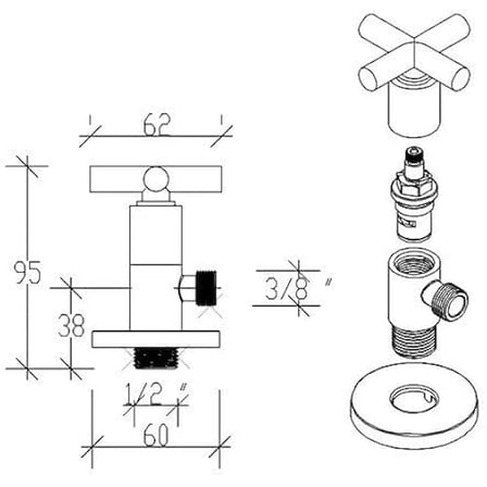Tema Cross Taharat Musluğu 69320