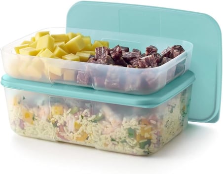 Tupperware Buzdolabı Saklama Kabı 650Ml Turkuaz