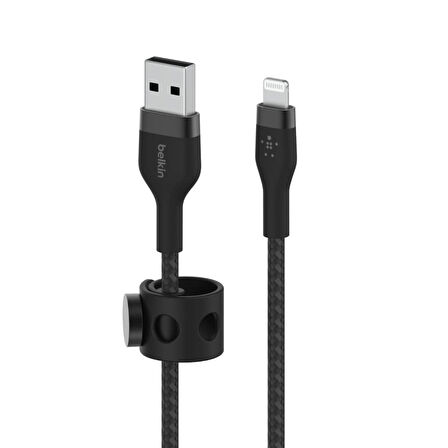Belkin Boostcharge Pro Flex Örgülü Usb Tip A - Yıldırım Kablosu (1M/3,3Ft), Mfi Sertifikalı Şarj Kab