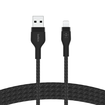 Belkin Boostcharge Pro Flex Örgülü Usb Tip A - Yıldırım Kablosu (1M/3,3Ft), Mfi Sertifikalı Şarj Kab